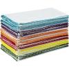 COTTON CRAFT White Dinner Napkins – Set of 12 Classic Pure Cotton Soft Cloth Napkins – Durable Washable Everyday Lunch Brunch Table Restaurant Wedding Party Gift Reusable Napkin – 17 x 17 inches(White Multi)