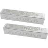 COTTON CRAFT Wooden Incense Burner Holder – Set of 2 – Solid Wood Handmade Celestial Aroma Room Freshener Fragrance Incense Sticks Burner Ash Catcher – Zen Home Décor Gift – 12x2x2 – Distressed Silver