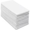 Cotton Craft – Scandia Stripe 12 Pack – Pure Cotton – Professional Commercial Restaurant Grade Kitchen Dish Tea Towel Cloth Napkins – Low Lint Sturdy Weave – Reusable – 16×28-30 Ounces – Charcoal(White)
