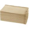 Cotton Craft Napkins, 12 Pack Oversized Dinner Napkins 20×20 Tomato, 100% Cotton, Tailored with Mitered corners and a generous hem, Napkins are 38% larger than standard size napkins(Beige – Fringe)