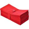 Cotton Craft Napkins, 12 Pack Oversized Dinner Napkins 20×20 Tomato, 100% Cotton, Tailored with Mitered corners and a generous hem, Napkins are 38% larger than standard size napkins(Tomato)
