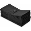 Cotton Craft Napkins, 12 Pack Oversized Dinner Napkins 20×20 Tomato, 100% Cotton, Tailored with Mitered corners and a generous hem, Napkins are 38% larger than standard size napkins(Black)