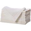 Genuine Linen Napkins – Set of 12 Cloth Napkins with Hemstitch Detail – Hand Crafted Pure Luxury Linen Reusable Lunch Dinner Napkin – Fall Summer Holiday Table – Large 18×18 Natural – COTTON CRAFT(Ivory)