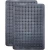 IRONGATE- Prep Set of 2 Heavy Duty Anti-Fatigue Rubber Bubble Restaurant Mats, 2′ x 3′ Feet, Black