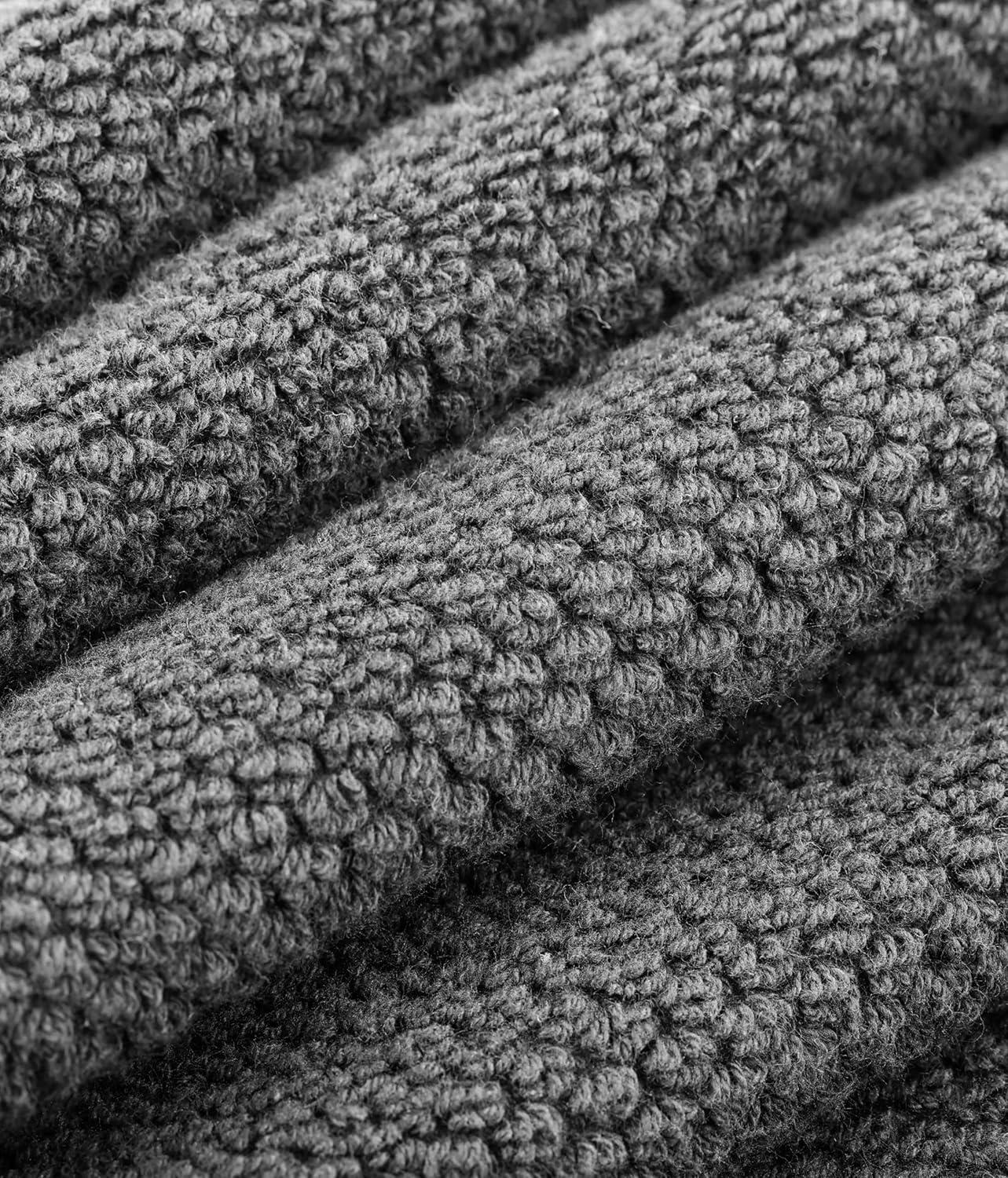 imageCOTTON CRAFT Popcorn Towel Set Luxurious 10 Piece Towel Set 100 Cotton Soft Absorbent 600 GSM Bathroom Towels 2 Large Bath Towel 4 Hand Towel 4 Wash Cloth Hotel Spa Shower Pool Dorm WhiteCharcoal