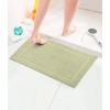 COTTON CRAFT Bath Mats – 2 Pack 100% Cotton 21×30 Inches – Ultra Absorbent – Plush 900 GSM – Banded Border Luxury Towel Rug – Step Out Tub Shower Floor Mat -Not a Bathroom Rug – White(Sage Green)