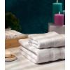 COTTON CRAFT Popcorn Towel Set – Luxurious 10 Piece Towel Set – 100% Cotton – Soft Absorbent 600 GSM Bathroom Towels – 2 Large Bath Towel 4 Hand Towel 4 Wash Cloth – Hotel Spa Shower Pool Dorm – White(White)