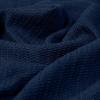 COTTON CRAFT Soft Cotton Thermal Blanket – Plush Herringbone Twill – All Season Luxurious Breathable Skin Friendly Lightweight Cooling Throw Blanket – Sofa Couch Travel Camping Dorm – King Sage(Navy)
