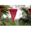 Cotton Craft – 2 Pack – 30 Pieces- Jute Red Burlap Triangle Banner Garland -Each with 15 Flags- DIY Decoration for Holidays, Wedding, Camping, Kids Party, and Happy Birthdays