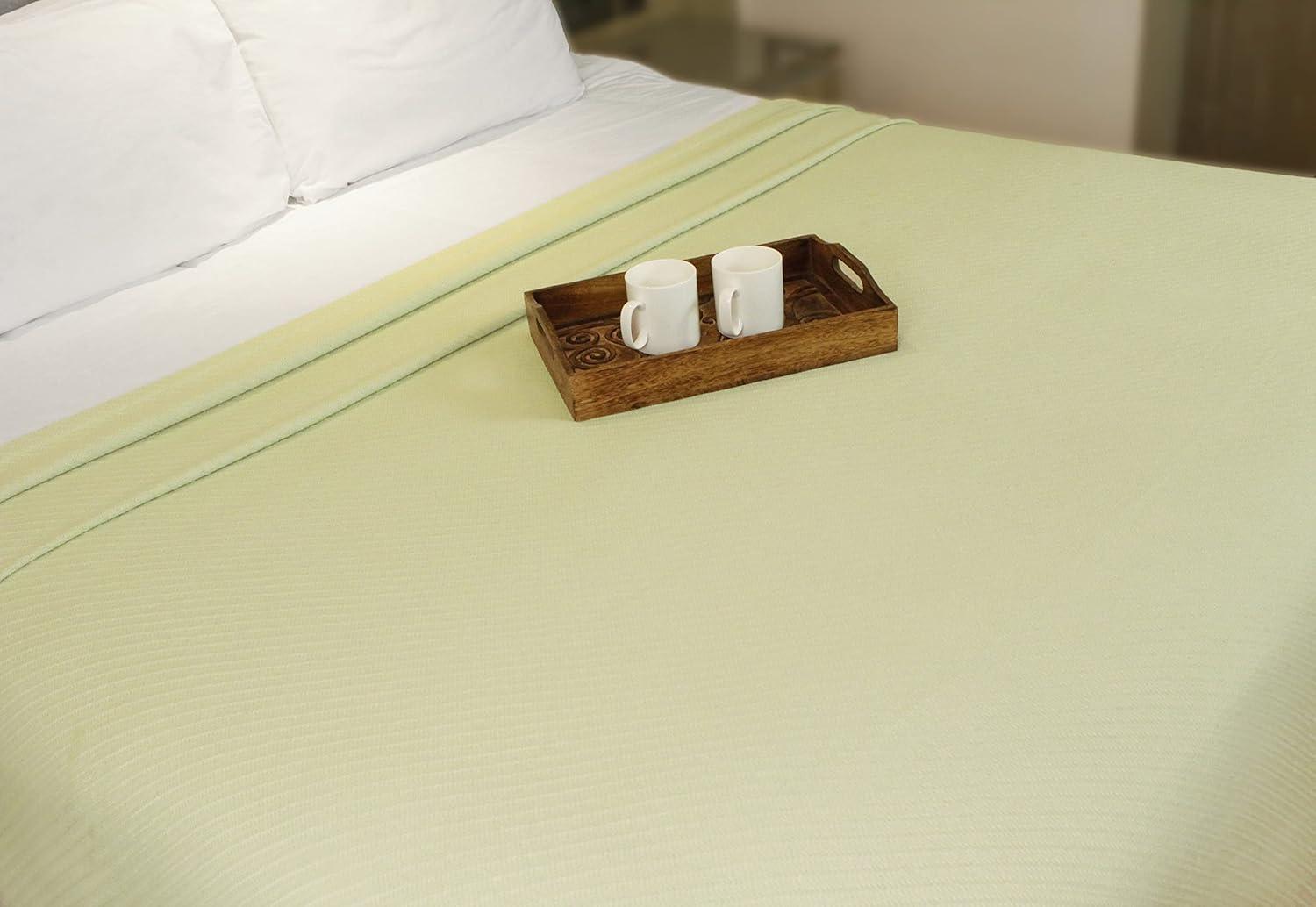 imageCOTTON CRAFT Soft Cotton Thermal Blanket Plush Herringbone Twill All Season Luxurious Breathable Skin Friendly Lightweight Cooling Throw Blanket Sofa Couch Travel Camping Dorm Full Queen IvorySage