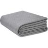COTTON CRAFT Soft Cotton Thermal Blanket – Plush Herringbone Twill – All Season Luxurious Breathable Skin Friendly Lightweight Cooling Throw Blanket – Sofa Couch Travel Camping Dorm – Full Queen Ivory(Grey)