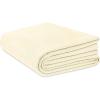 COTTON CRAFT Soft Cotton Thermal Blanket – Plush Herringbone Twill – All Season Luxurious Breathable Skin Friendly Lightweight Cooling Throw Blanket – Sofa Couch Travel Camping Dorm – Full Queen Ivory(Ivory)