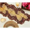 COTTON CRAFT Camille Handmade Beaded Table Runner – Halloween Harvest Autumn Fall Thanksgiving Holiday Christmas Xmas Celebration Festive Party Tabletop Décor Tablerunner – 13×36 – Jewel Multi