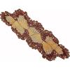 COTTON CRAFT Camille Handmade Beaded Table Runner – Halloween Harvest Autumn Fall Thanksgiving Holiday Christmas Xmas Celebration Festive Party Tabletop Décor Tablerunner – 13×36 – Jewel Multi