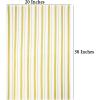 COTTON CRAFT Oversized Kitchen Towels -4 Pack 100% Cotton Basketweave Tea Dish Towels – Absorbent Reusable Low Lint Quick Dry – Cooking Drying Restaurant Bar Cleaning Cloth Napkin -20×30 Yellow Stripe(Yellow)