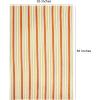 COTTON CRAFT Oversized Kitchen Towels -4 Pack 100% Cotton Basketweave Tea Dish Towels – Absorbent Reusable Low Lint Quick Dry – Cooking Drying Restaurant Bar Cleaning Cloth Napkin -20×30 Yellow Stripe(Coral)