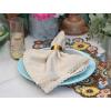 COTTON CRAFT Flax Linen Cloth Napkins with Lace – Set of 12 Lunch Dinner Napkins – Elegant Everyday Fall Harvest Thanksgiving Holiday Table Napkin – Washable Reusable Napkin – Oversized 20×20- Natural(Natural – 20×20)