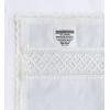 COTTON CRAFT Flax Linen Cloth Napkins with Lace – Set of 12 Lunch Dinner Napkins – Elegant Everyday Fall Harvest Thanksgiving Holiday Table Napkin – Washable Reusable Napkin – Oversized 20×20- Natural(White – 17×17)