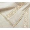 COTTON CRAFT Flax Linen Cloth Napkins with Lace – Set of 12 Lunch Dinner Napkins – Elegant Everyday Fall Harvest Thanksgiving Holiday Table Napkin – Washable Reusable Napkin – Oversized 20×20- Natural(Natural – 17×17)