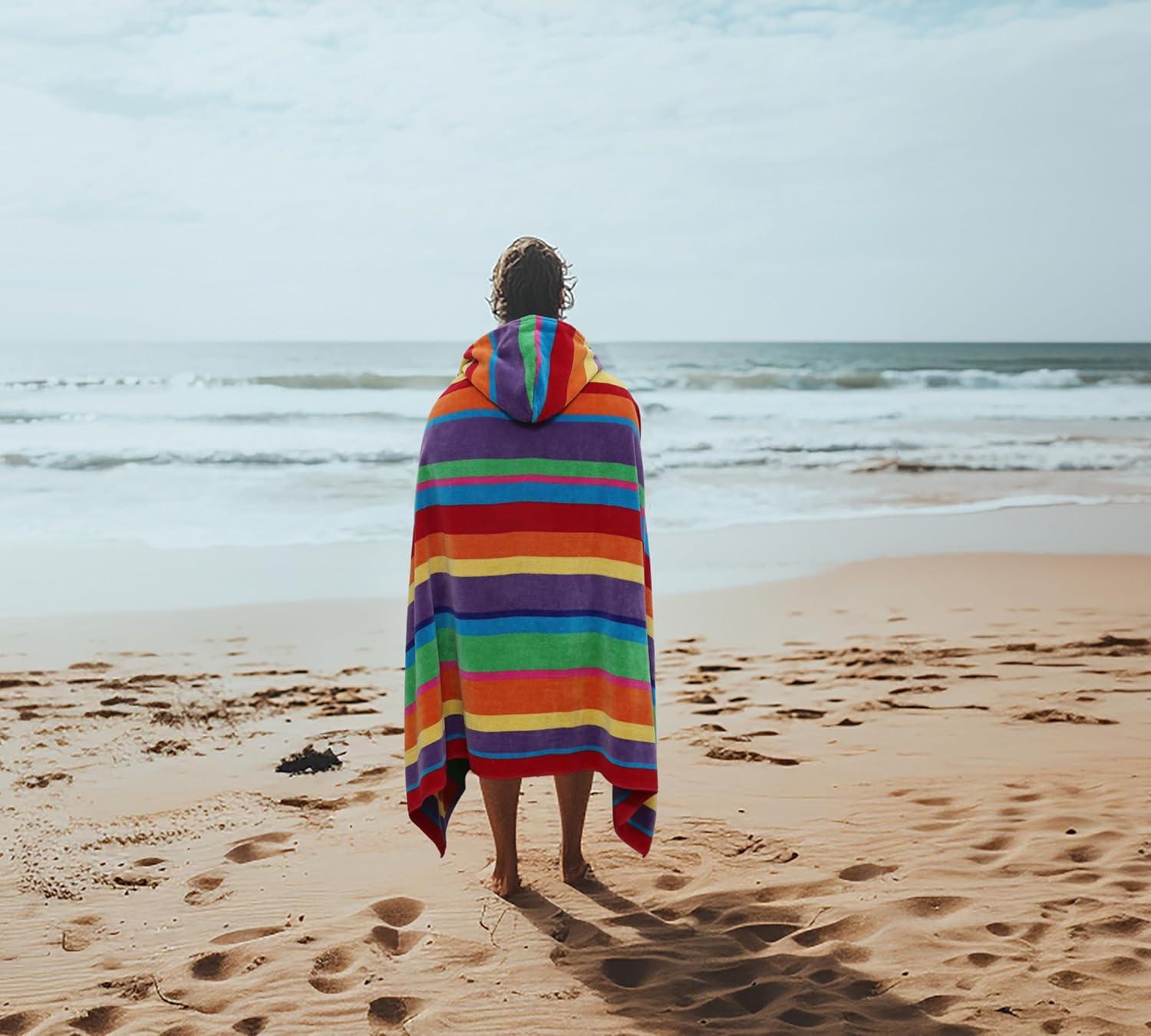 image:imageCOTTON CRAFT Oversized Beach Towels 2 Pack XXL 35x84 The Big Kahuna 7 Foot Extra Large Beach Blanket Towel Big amp Tall 100 Cotton Jacquard Velour Soft Luxury Towel Pool Bath Blue TilesSummer of Siam