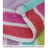 COTTON CRAFT Oversized Beach Towels – 2 Pack XXL 35×84 – The Big Kahuna 7 Foot Extra Large Beach Blanket Towel – Big & Tall – 100% Cotton Jacquard Velour Soft Luxury Towel – Pool Bath – Blue Tiles(Cabana Stripe – Pink Multi)