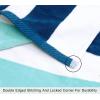 COTTON CRAFT Oversized Beach Towels – 2 Pack XXL 35×84 – The Big Kahuna 7 Foot Extra Large Beach Blanket Towel – Big & Tall – 100% Cotton Jacquard Velour Soft Luxury Towel – Pool Bath – Blue Tiles(Ocean Blue)