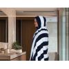 COTTON CRAFT Oversized Beach Towels – 2 Pack XXL 35×84 – The Big Kahuna 7 Foot Extra Large Beach Blanket Towel – Big & Tall – 100% Cotton Jacquard Velour Soft Luxury Towel – Pool Bath – Blue Tiles(Cabana Stripe – Navy)