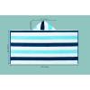 COTTON CRAFT Oversized Beach Towels – 2 Pack XXL 35×84 – The Big Kahuna 7 Foot Extra Large Beach Blanket Towel – Big & Tall – 100% Cotton Jacquard Velour Soft Luxury Towel – Pool Bath – Blue Tiles(Ocean Blue)