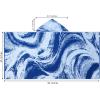 COTTON CRAFT Oversized Beach Towels – 2 Pack XXL 35×84 – The Big Kahuna 7 Foot Extra Large Beach Blanket Towel – Big & Tall – 100% Cotton Jacquard Velour Soft Luxury Towel – Pool Bath – Blue Tiles(Surf Blue)