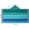 COTTON CRAFT Oversized Beach Towels – 2 Pack XXL 35×84 – The Big Kahuna 7 Foot Extra Large Beach Blanket Towel – Big & Tall – 100% Cotton Jacquard Velour Soft Luxury Towel – Pool Bath – Blue Tiles(Blue Tiles)