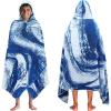COTTON CRAFT Oversized Beach Towels – 2 Pack XXL 35×84 – The Big Kahuna 7 Foot Extra Large Beach Blanket Towel – Big & Tall – 100% Cotton Jacquard Velour Soft Luxury Towel – Pool Bath – Blue Tiles(Surf Blue)