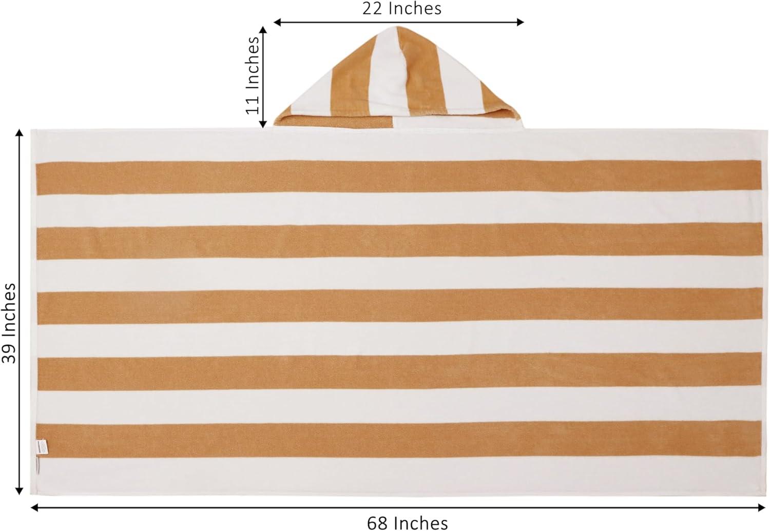 image:imageCOTTON CRAFT Large Beach Towel 4 Pack 100 Cotton Velour Jacquard Pool Picnic Bath Travel Beach Towel Plush Super Soft Absorbent Quick Dry Luxury 450 GSM 32x63 Multi ColorCabana Stripe Linen