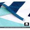 COTTON CRAFT Large Beach Towel – 4 Pack 100% Cotton Velour Jacquard – Pool Picnic Bath Travel Beach Towel – Plush Super Soft Absorbent Quick Dry Luxury – 450 GSM – 32×63 – Multi Color(Ocean Blue)