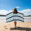 COTTON CRAFT Large Beach Towel – 4 Pack 100% Cotton Velour Jacquard – Pool Picnic Bath Travel Beach Towel – Plush Super Soft Absorbent Quick Dry Luxury – 450 GSM – 32×63 – Multi Color(Ocean Blue)