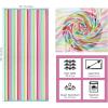 COTTON CRAFT Large Beach Towel – 4 Pack 100% Cotton Velour Jacquard – Pool Picnic Bath Travel Beach Towel – Plush Super Soft Absorbent Quick Dry Luxury – 450 GSM – 32×63 – Multi Color(Cabana Stripe – Pink Multi)