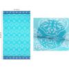COTTON CRAFT Large Beach Towel – 4 Pack 100% Cotton Velour Jacquard – Pool Picnic Bath Travel Beach Towel – Plush Super Soft Absorbent Quick Dry Luxury – 450 GSM – 32×63 – Multi Color(Summer Trellis Pool Blue)