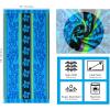 COTTON CRAFT Large Beach Towel – 4 Pack 100% Cotton Velour Jacquard – Pool Picnic Bath Travel Beach Towel – Plush Super Soft Absorbent Quick Dry Luxury – 450 GSM – 32×63 – Multi Color(Hibiscus – Aqua Blue Purple)