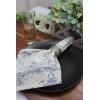 COTTON CRAFT Cloth Napkins – Set of 12-100% Cotton Reusable Country French Toile Dinner Napkin – Everyday Spring Summer Fall Christmas Holiday Party Gift – Soft Absorbent Serviette -18×18 – Blue(Navy)