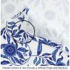 COTTON CRAFT Cloth Napkins – Set of 12-100% Cotton Reusable Country French Toile Dinner Napkin – Everyday Spring Summer Fall Christmas Holiday Party Gift – Soft Absorbent Serviette -18×18 – Blue(Blue White)