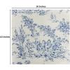 COTTON CRAFT Cloth Napkins – Set of 12-100% Cotton Reusable Country French Toile Dinner Napkin – Everyday Spring Summer Fall Christmas Holiday Party Gift – Soft Absorbent Serviette -18×18 – Blue(Blue)