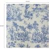 COTTON CRAFT Cloth Napkins – Set of 12-100% Cotton Reusable Country French Toile Dinner Napkin – Everyday Spring Summer Fall Christmas Holiday Party Gift – Soft Absorbent Serviette -18×18 – Blue(Navy)