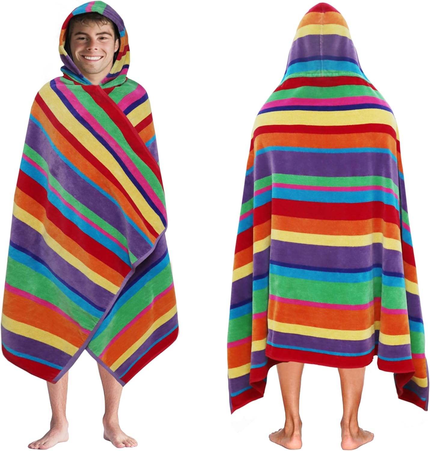 image:imageCOTTON CRAFT Oversized Beach Towel 2 Pack 35 x 70 inches XL Beach Towel 100 Cotton Velour Big amp Huge Thick Plush 450 GSM Super Soft Luxury Towel Pool Picnic Bath Cabana Stripe NavySummer of Siam