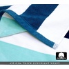 COTTON CRAFT Oversized Beach Towel – 2 Pack 35 x 70 inches XL Beach Towel – 100% Cotton Velour – Big & Huge – Thick Plush 450 GSM Super Soft Luxury Towel – Pool Picnic Bath – Cabana Stripe Navy(Ocean Blue)