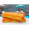 COTTON CRAFT Oversized Beach Towel – 2 Pack 35 x 70 inches XL Beach Towel – 100% Cotton Velour – Big & Huge – Thick Plush 450 GSM Super Soft Luxury Towel – Pool Picnic Bath – Cabana Stripe Navy(Sunshine Orange Yellow)