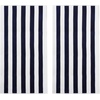 COTTON CRAFT Oversized Beach Towel – 2 Pack 35 x 70 inches XL Beach Towel – 100% Cotton Velour – Big & Huge – Thick Plush 450 GSM Super Soft Luxury Towel – Pool Picnic Bath – Cabana Stripe Navy(Navy White)