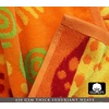 COTTON CRAFT Oversized Beach Towel – 2 Pack 35 x 70 inches XL Beach Towel – 100% Cotton Velour – Big & Huge – Thick Plush 450 GSM Super Soft Luxury Towel – Pool Picnic Bath – Cabana Stripe Navy(Sunshine Orange Yellow)