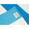 COTTON CRAFT Pool Lounge Chair Cover – 2 Pack – Soft Absorbent 100% Cotton Stripe Dobby Terry Towel Chaise Lounge Beach Chair Cover – Oversized 32 W x 82 Length x 7 inch Pocket – Blue(Aqua Blue)