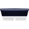 COTTON CRAFT Pool Lounge Chair Cover – 2 Pack – Soft Absorbent 100% Cotton Stripe Dobby Terry Towel Chaise Lounge Beach Chair Cover – Oversized 32 W x 82 Length x 7 inch Pocket – Blue(Blue)