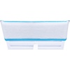 COTTON CRAFT Pool Lounge Chair Cover – 2 Pack – Soft Absorbent 100% Cotton Stripe Dobby Terry Towel Chaise Lounge Beach Chair Cover – Oversized 32 W x 82 Length x 7 inch Pocket – Blue(Aqua Stripe)
