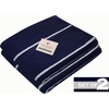 COTTON CRAFT Pool Lounge Chair Cover – 2 Pack – Soft Absorbent 100% Cotton Stripe Dobby Terry Towel Chaise Lounge Beach Chair Cover – Oversized 32 W x 82 Length x 7 inch Pocket – Blue(Blue)